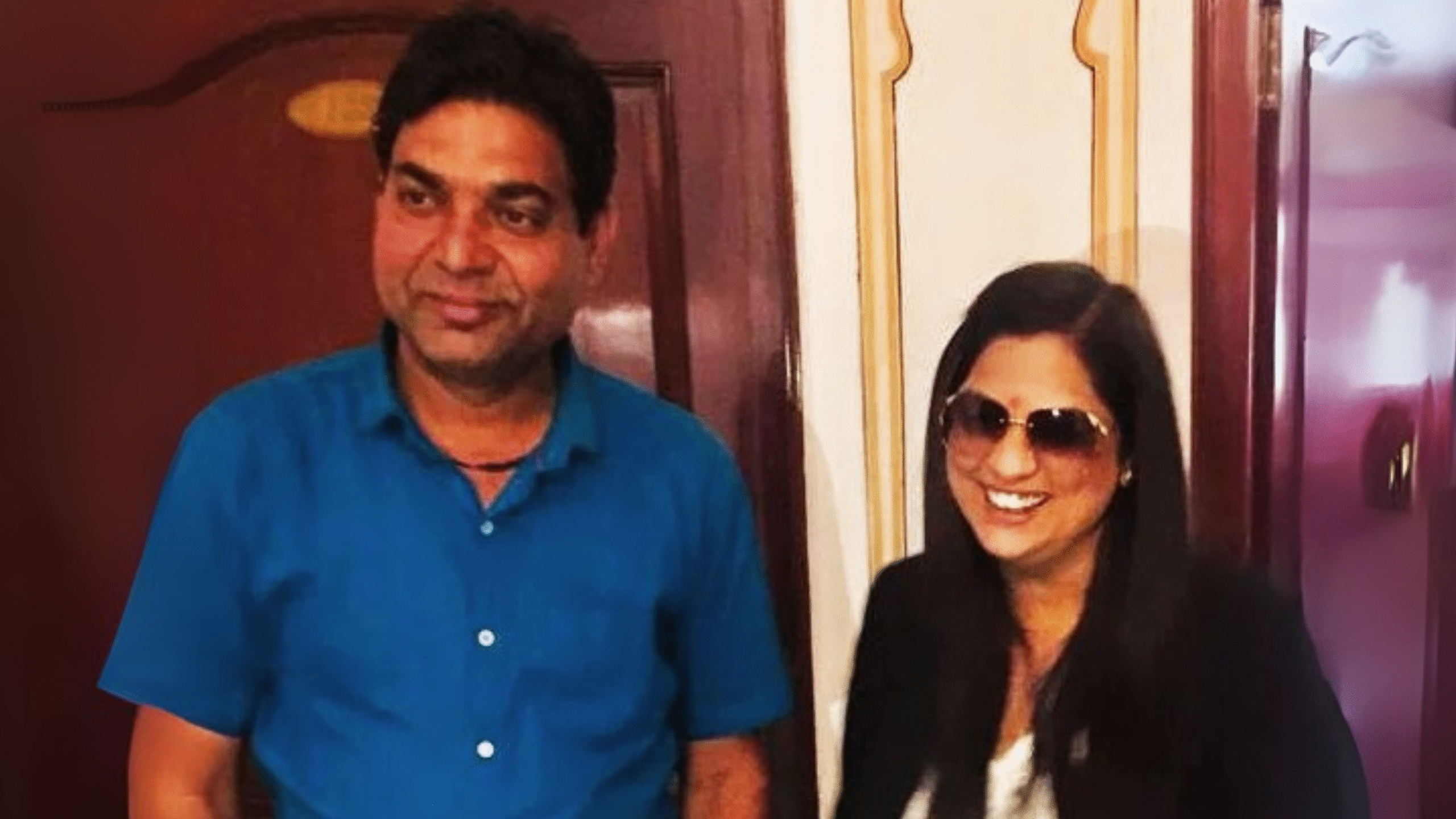 Celebrity Shows Richa Sharma with Mr. Bhupendra Rana the director of Event India a celebrity and event management company