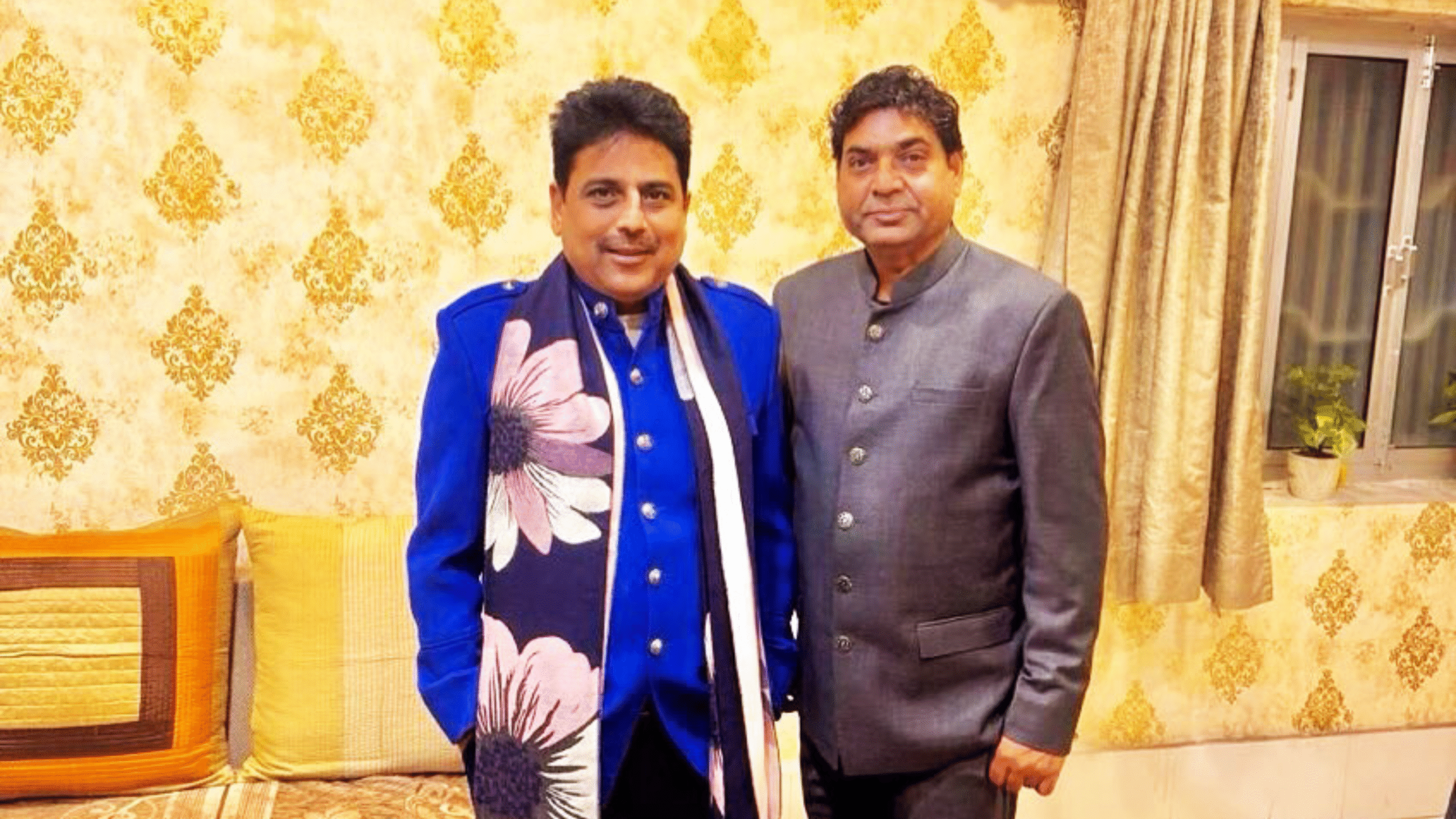 Celebrity Shows Shailesh Lodha with Mr. Bhupendra Rana the director of Event India a celebrity and event management company