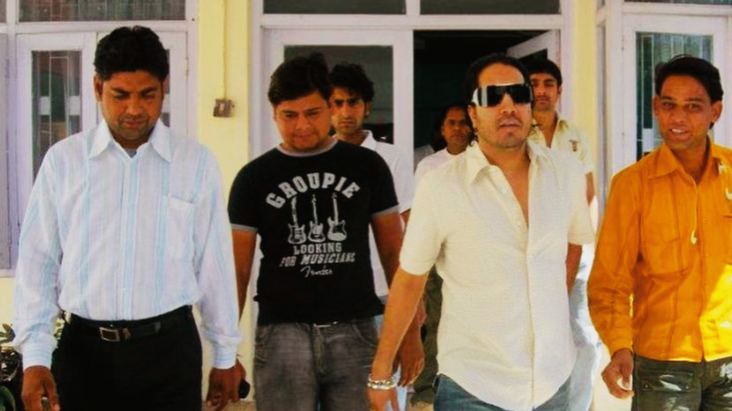 Celebrity Shows Mika Singh with Mr. Bhupendra Rana the director of Event India a celebrity and event management company